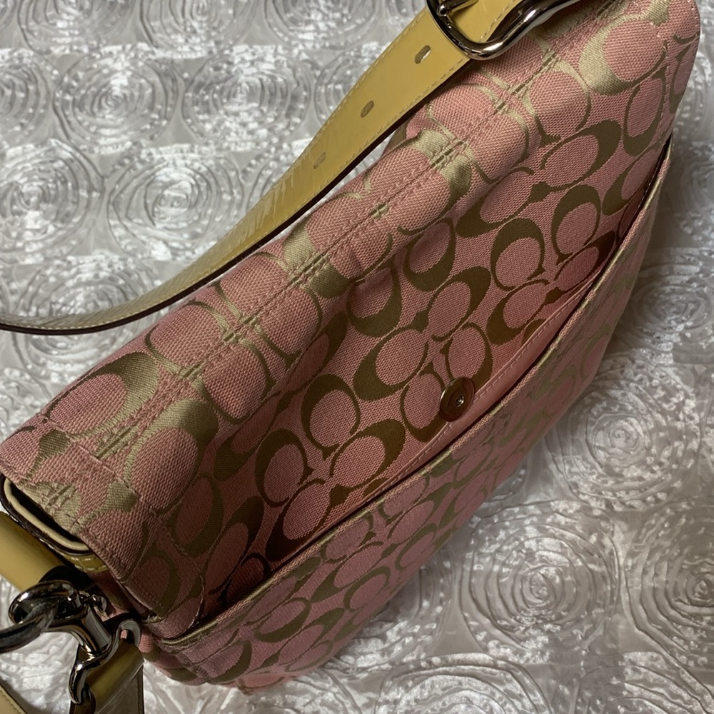 Coach Pink and Gold Crossbody Bag - Picture 6 of 16